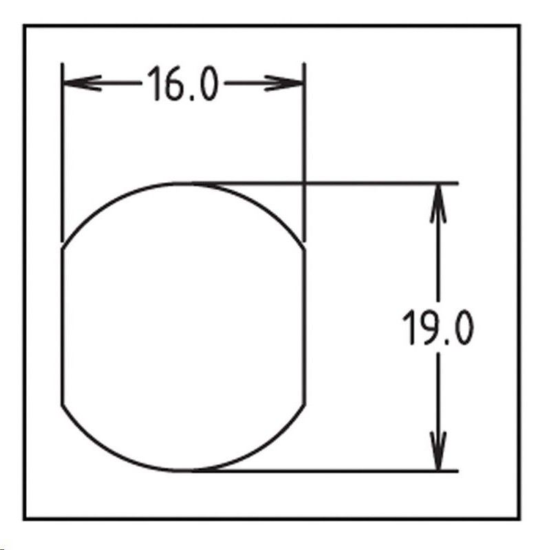 Tumbler Key Switch Lock KD 36,50 mm - 1 7/16" key no return black