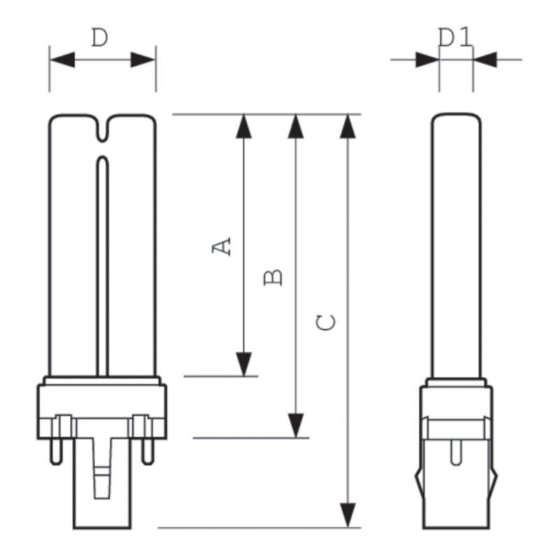 Energy Saving Lamp 7W 41-827 G23