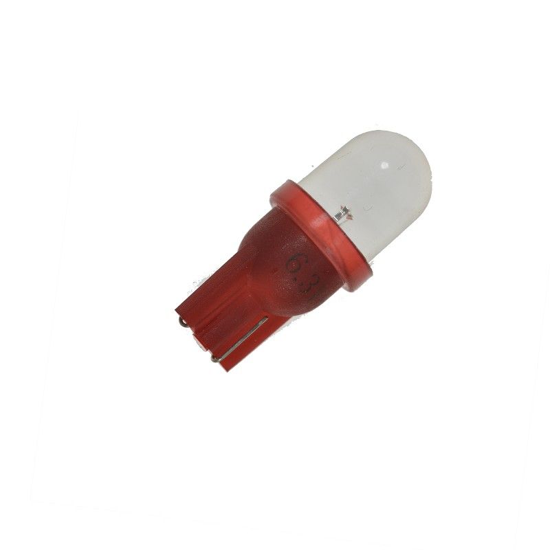 Pinball LED T10 6,3V AC clear round Top 40° Angles Wedge