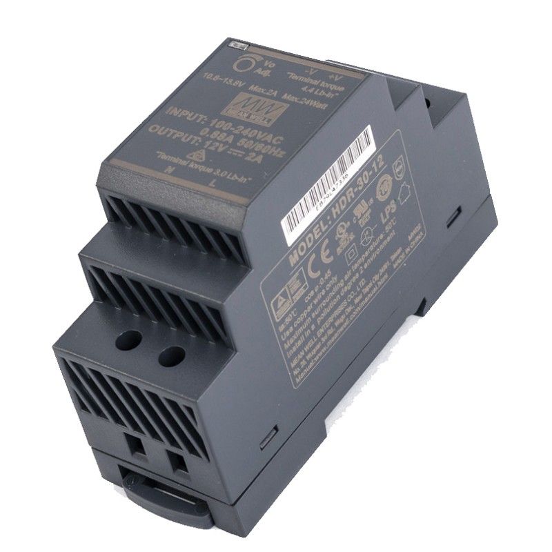 Schaltnetzteil für Hutschiene 24 W, 12 V, 2  A