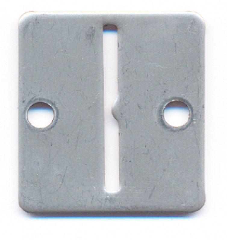 Token entry plate metal FH-E2 32x35mm grooved token E2 26 x 2 mm 1S