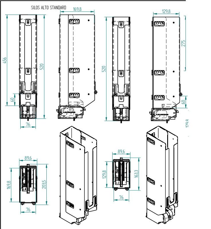 Product Silo high for Vending Machine