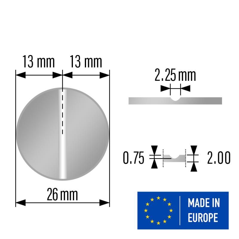 Profil Jeton E2 26 x 2 mm 1s 100 Stück