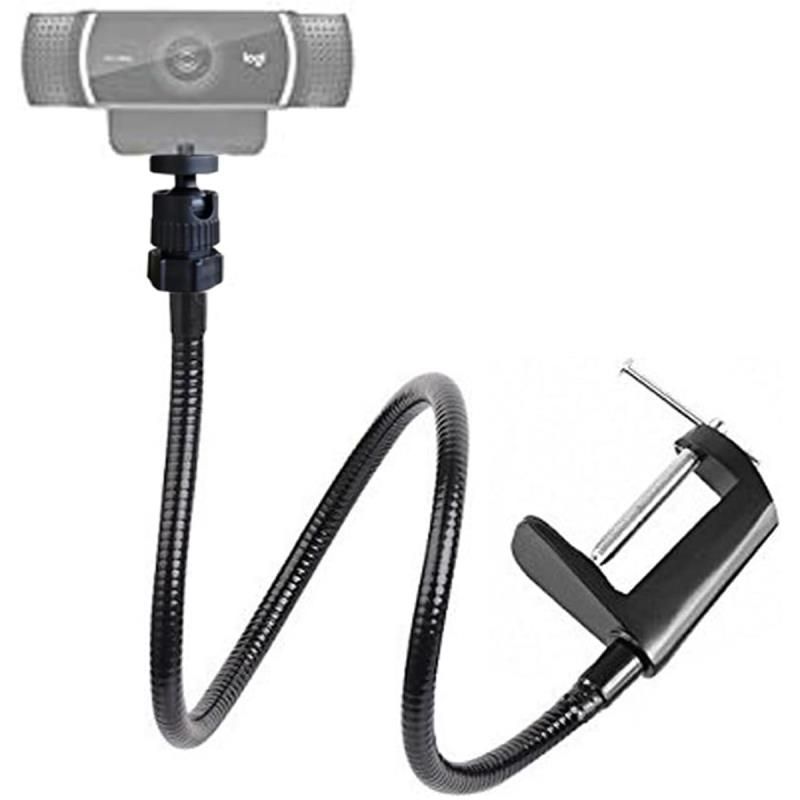 Webcam mount gooseneck black 1/4" 70 cm