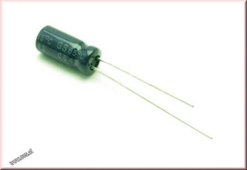 electrolytic capacitor 10 µF 63 Volt