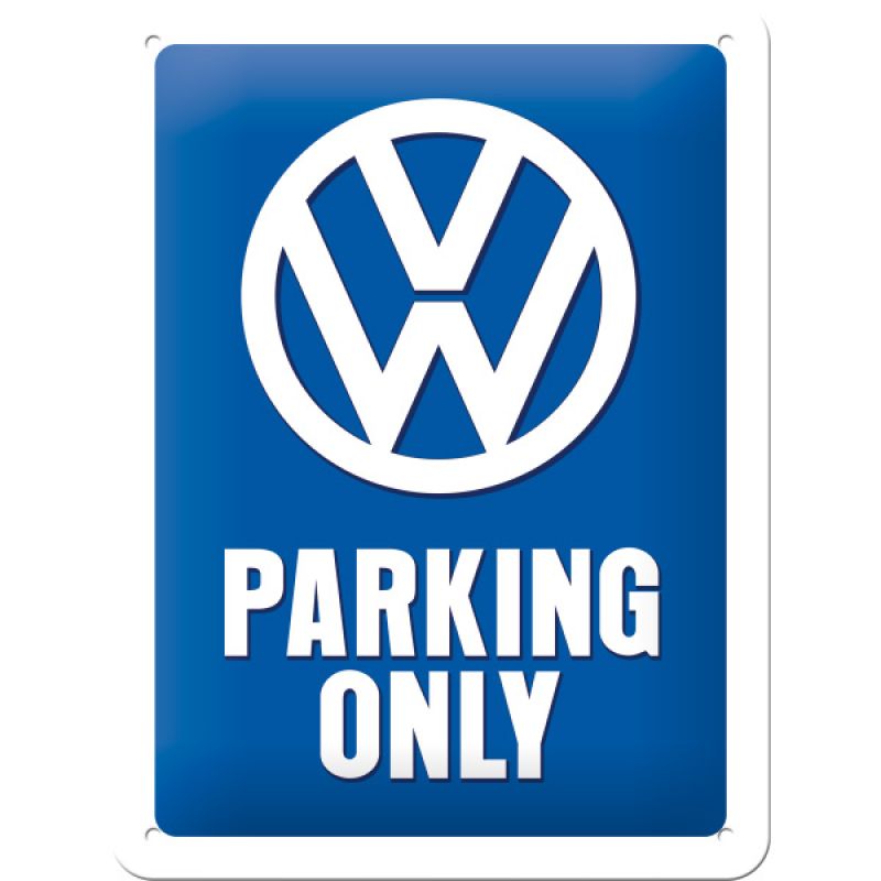 Metal sign - VW parking - 15 x 20 cm