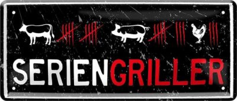 Metal sign  28x12 cm SERIENGRILLER