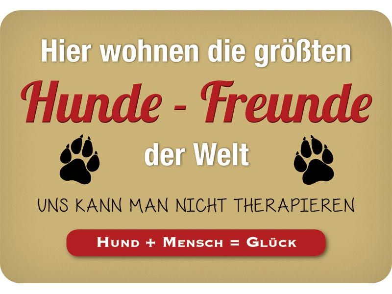 Metall sign hangers Hunde-Freunde