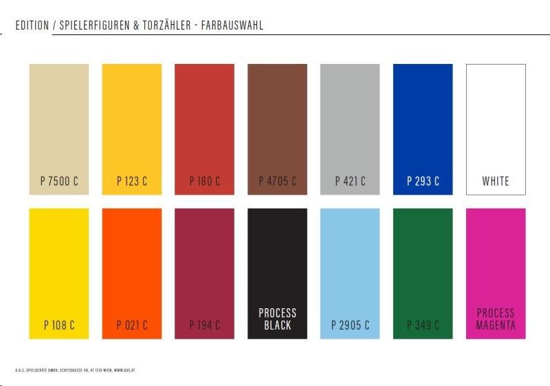 Sonderfarben Spielerfiguren & Torzähler Aufpreis