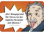 Hänge Blechschild Idioten Einstein